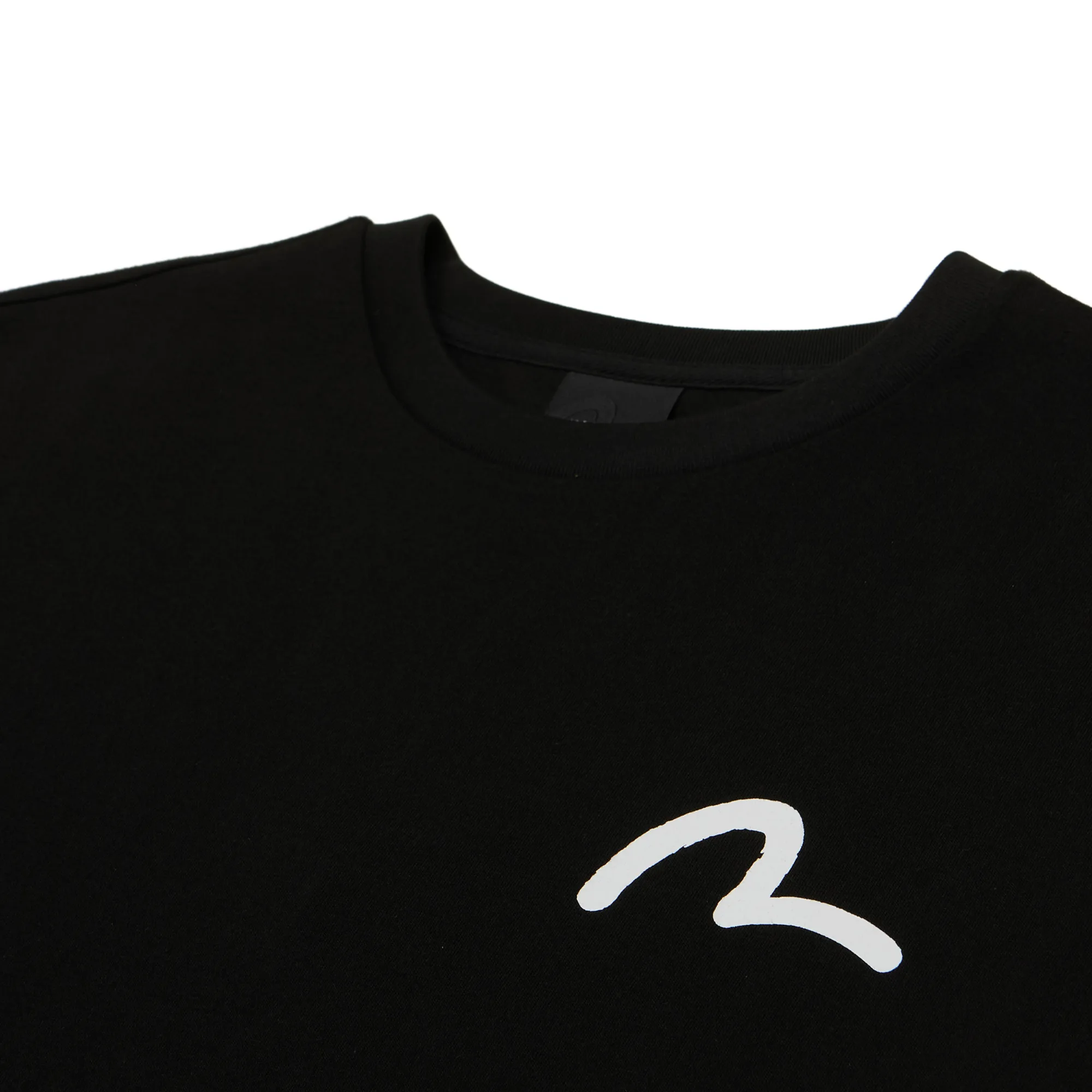 Футболка Evisu Hakutaku Seagull Print Relax Fit T-Shirt 'Black / White'