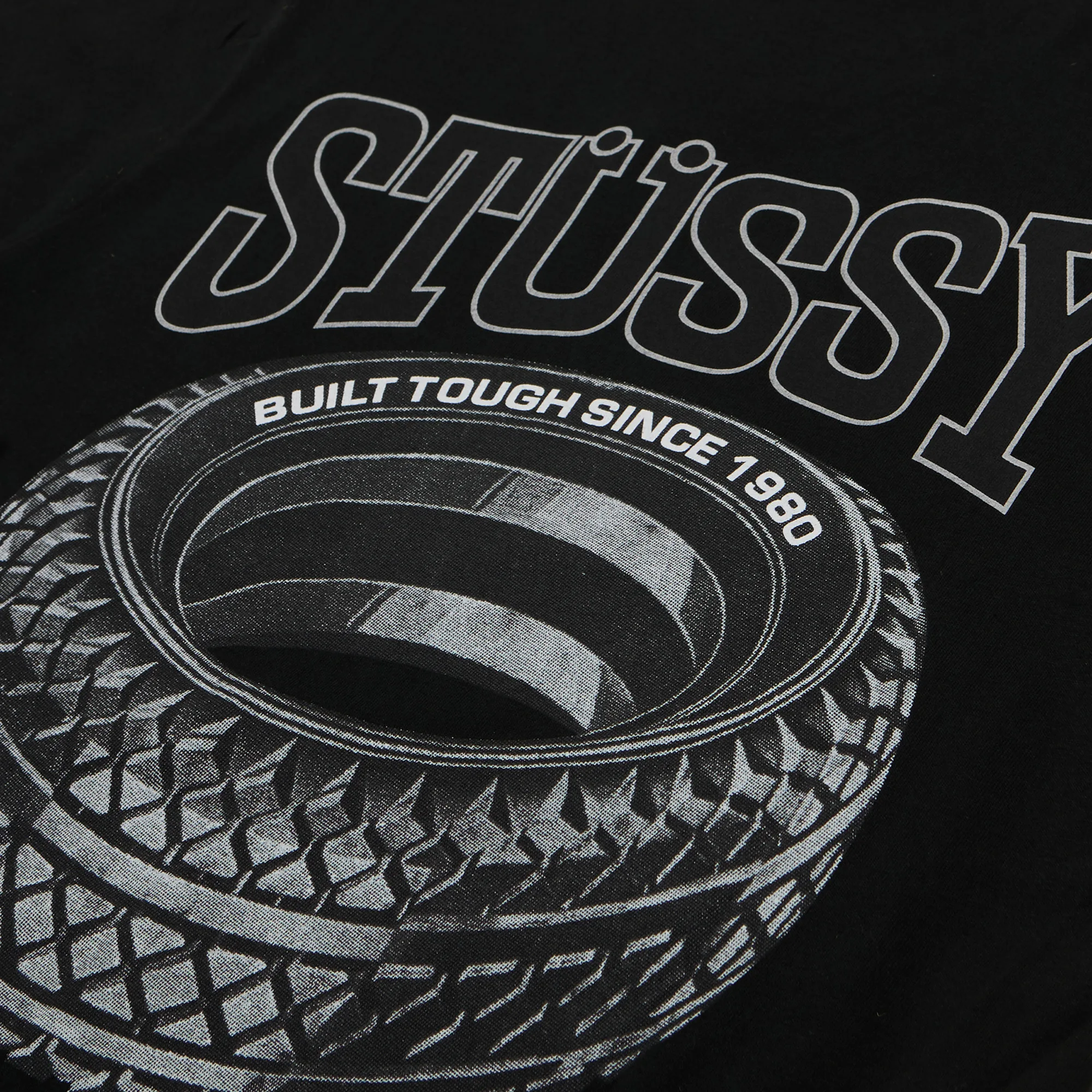 Футболка Stussy Tough Tread Tee 'Black'