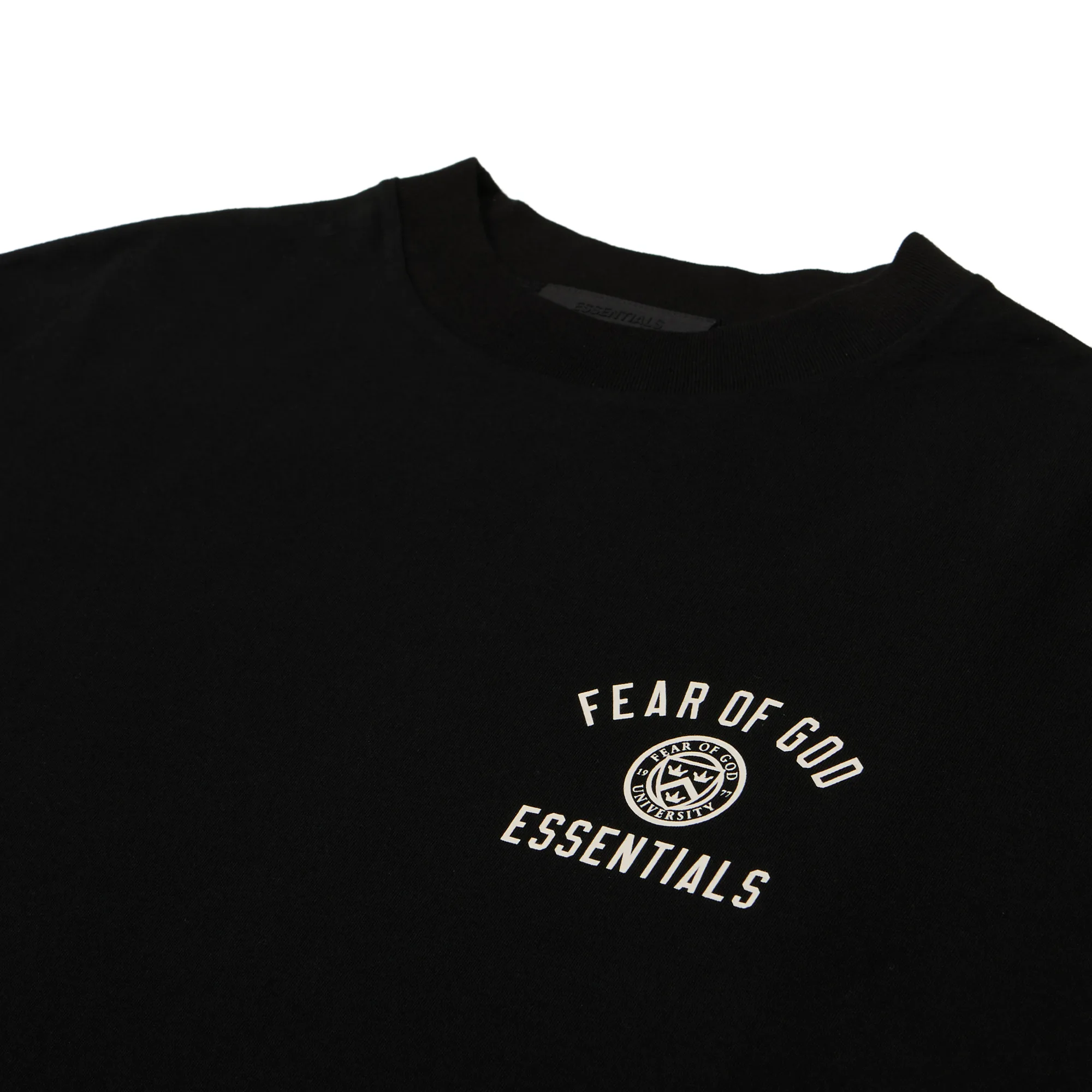 Футболка Fear of God Essentials Jersey Crewneck Tee 'Black'