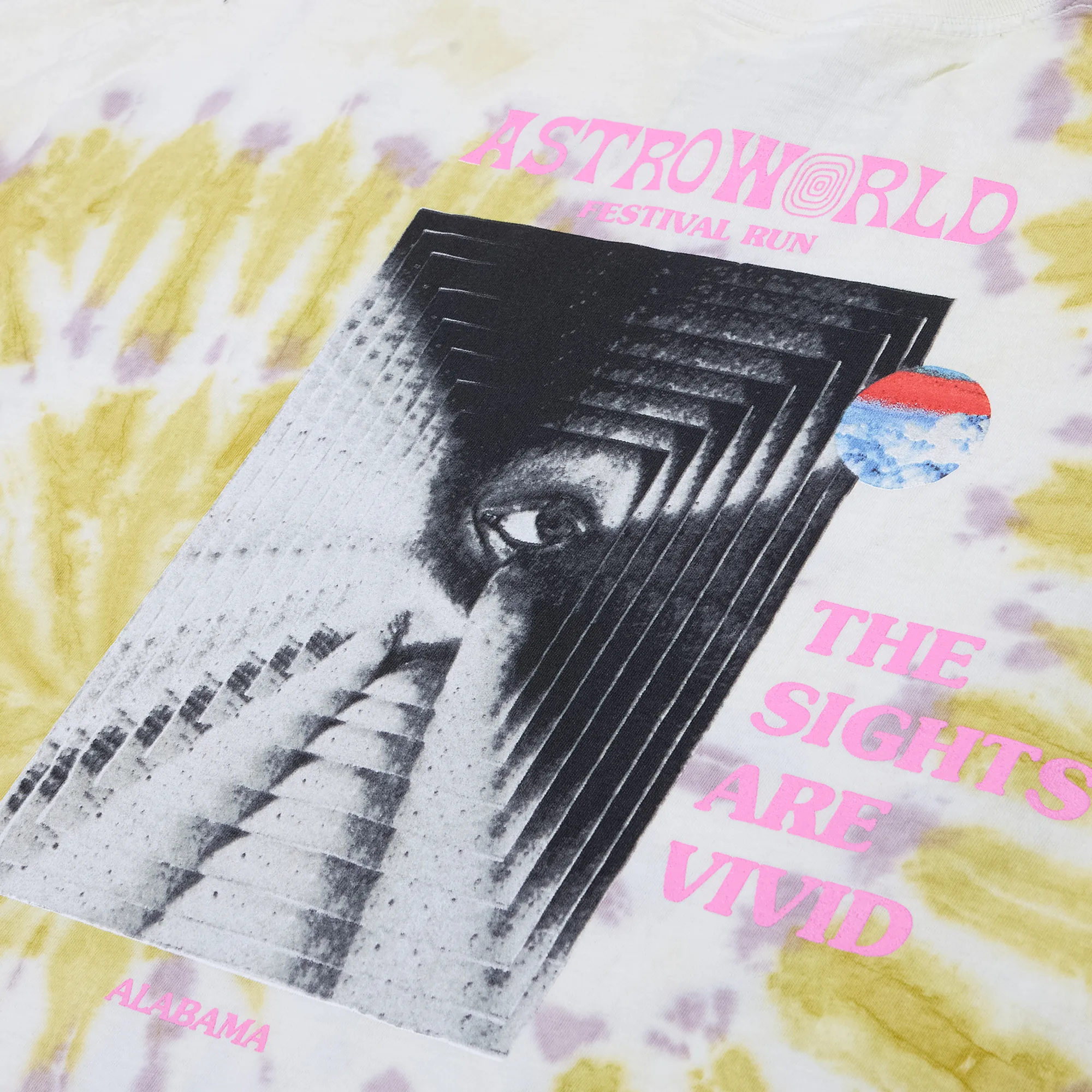 Travis Scott Cactus Jack Astroworld Tie Dye Tee