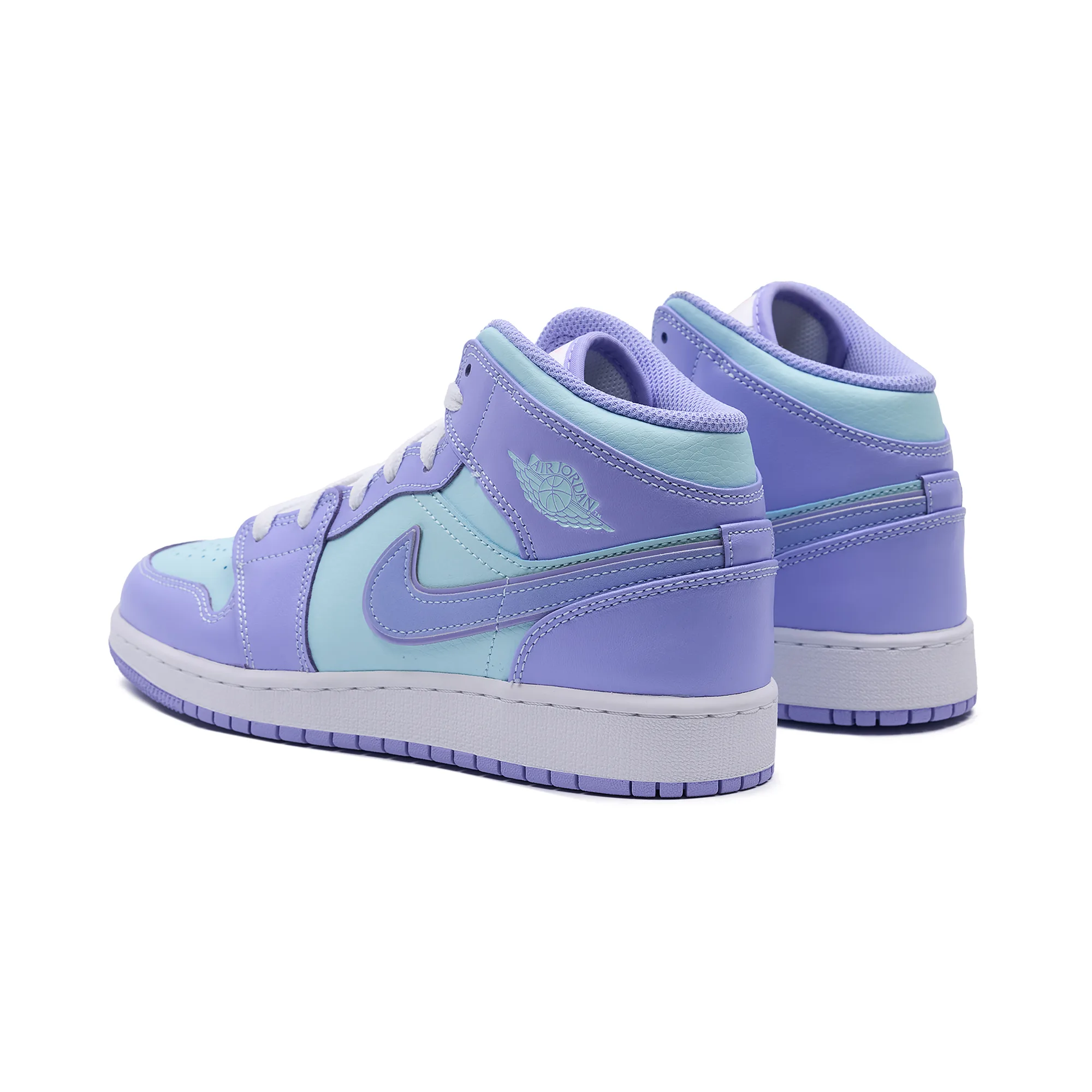 Кроссовки Nike Air Jordan 1 Mid (GS) Purple Aqua