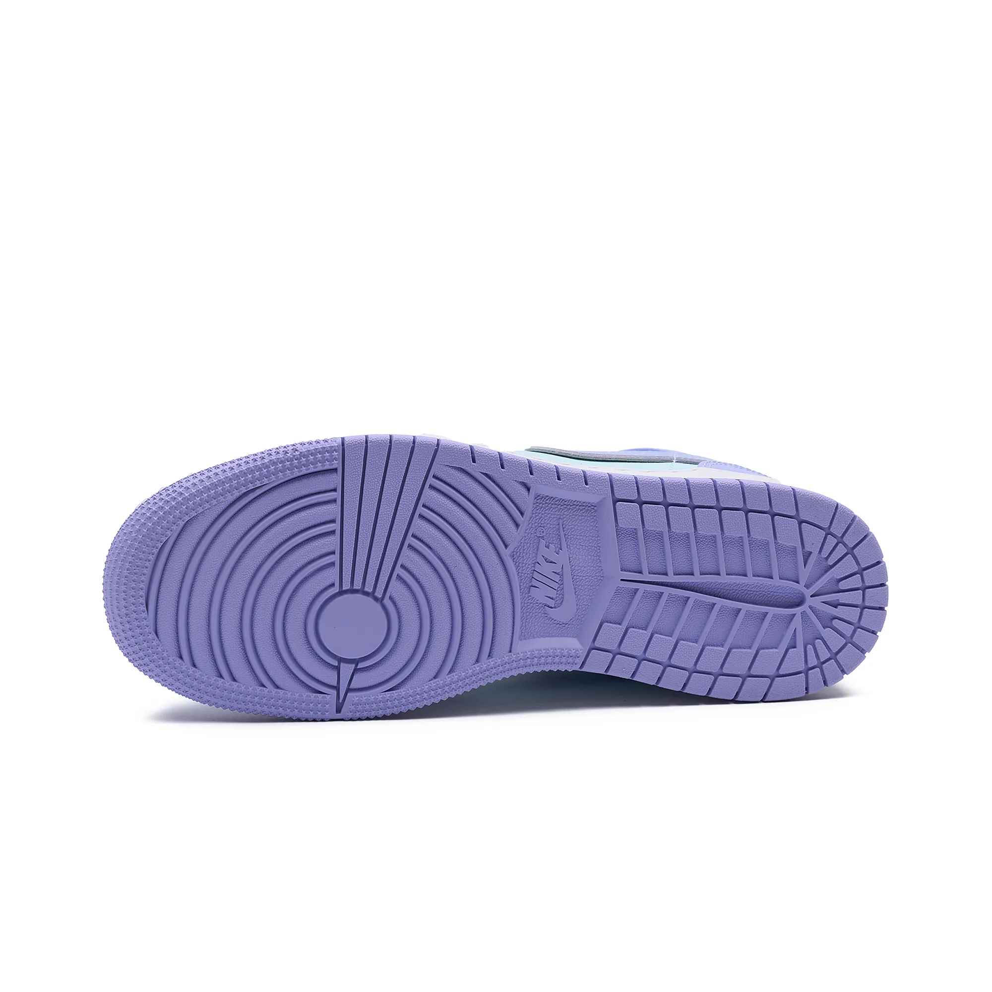 Кроссовки Nike Air Jordan 1 Mid (GS) Purple Aqua