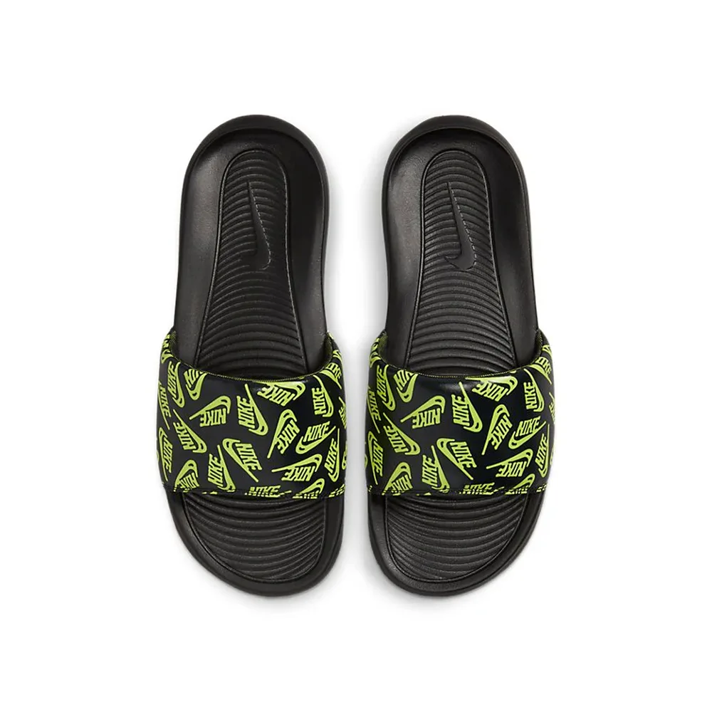 Черные Nike с желтым орнаментом, минималистичная форма для универсальности