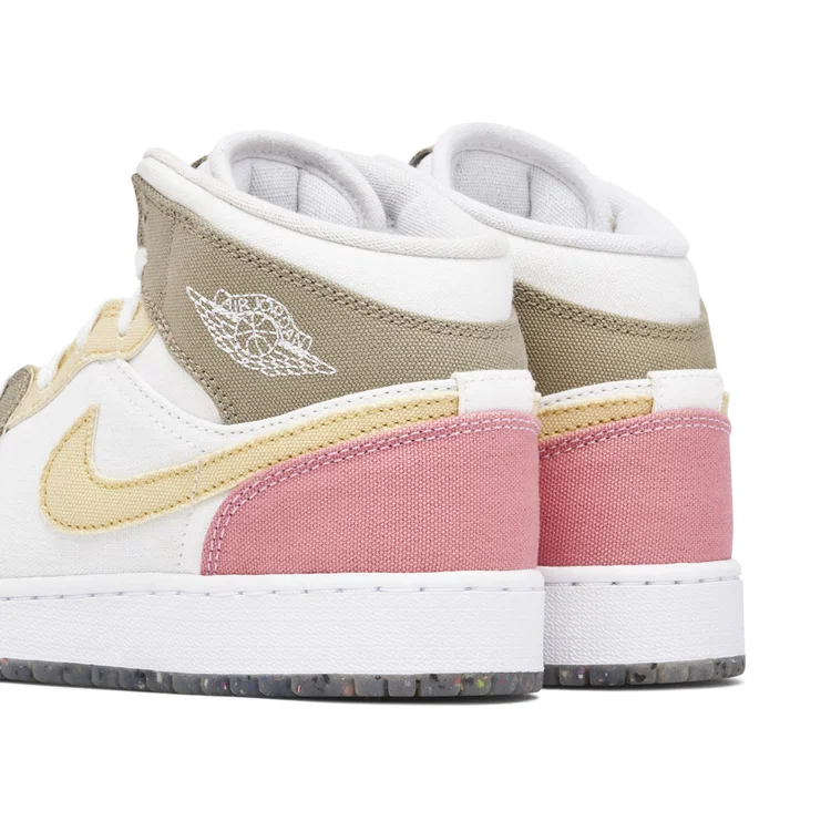 Кроссовки Nike Air Jordan 1 Mid SE 'Pastel Grind' (GS)