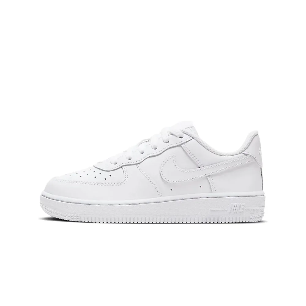 Детские кроссовки Nike Air Force 1 белые, вид сбоку