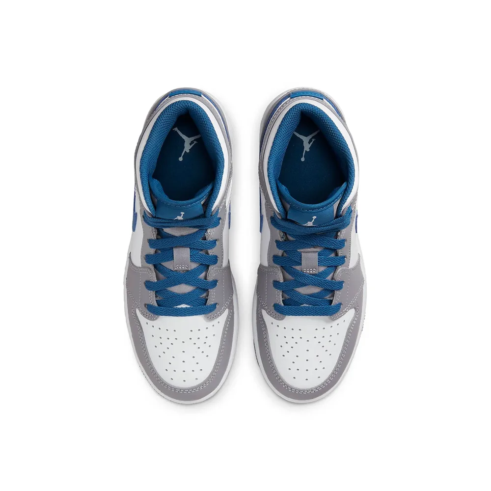 Air Jordan 1 Mid GS "True Blue" DQ8423-014