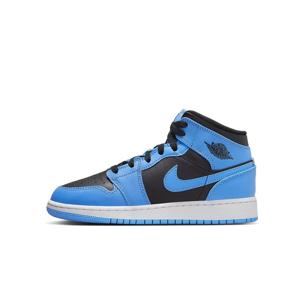 Кроссовки Nike Air Jordan 1 Mid (GS) University Blue/Black