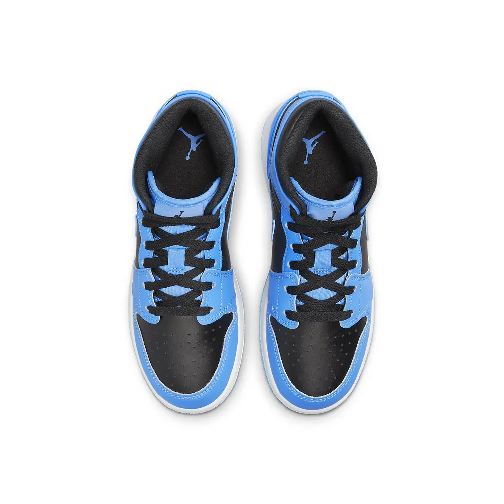 Кроссовки Nike Air Jordan 1 Mid (GS) University Blue/Black DQ8423-401