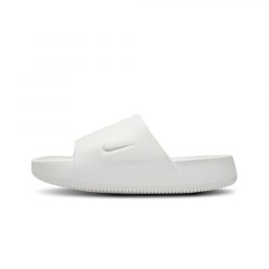 Сабо Nike Calm Slide Sail (W), боковой ракурс, светлый бежевый верх с мягким ремешком