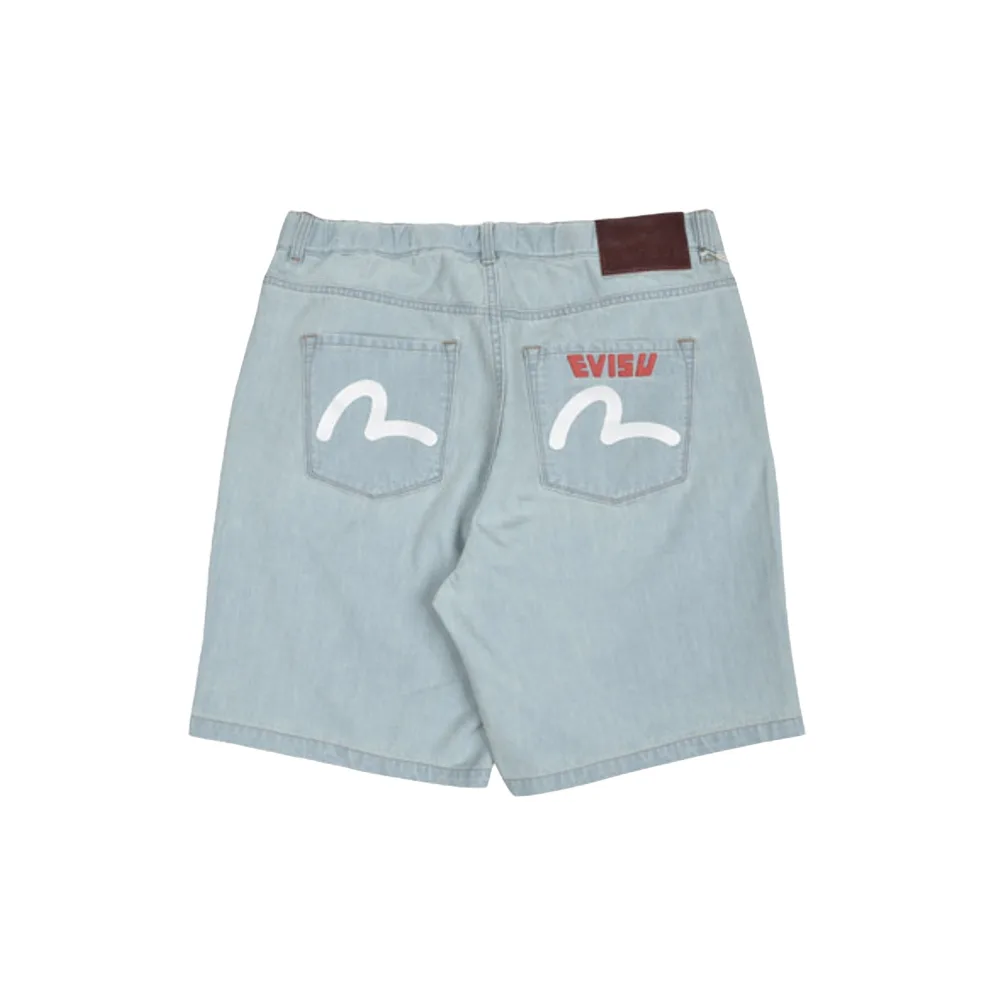 Шорты Evisu Print Denim Shorts