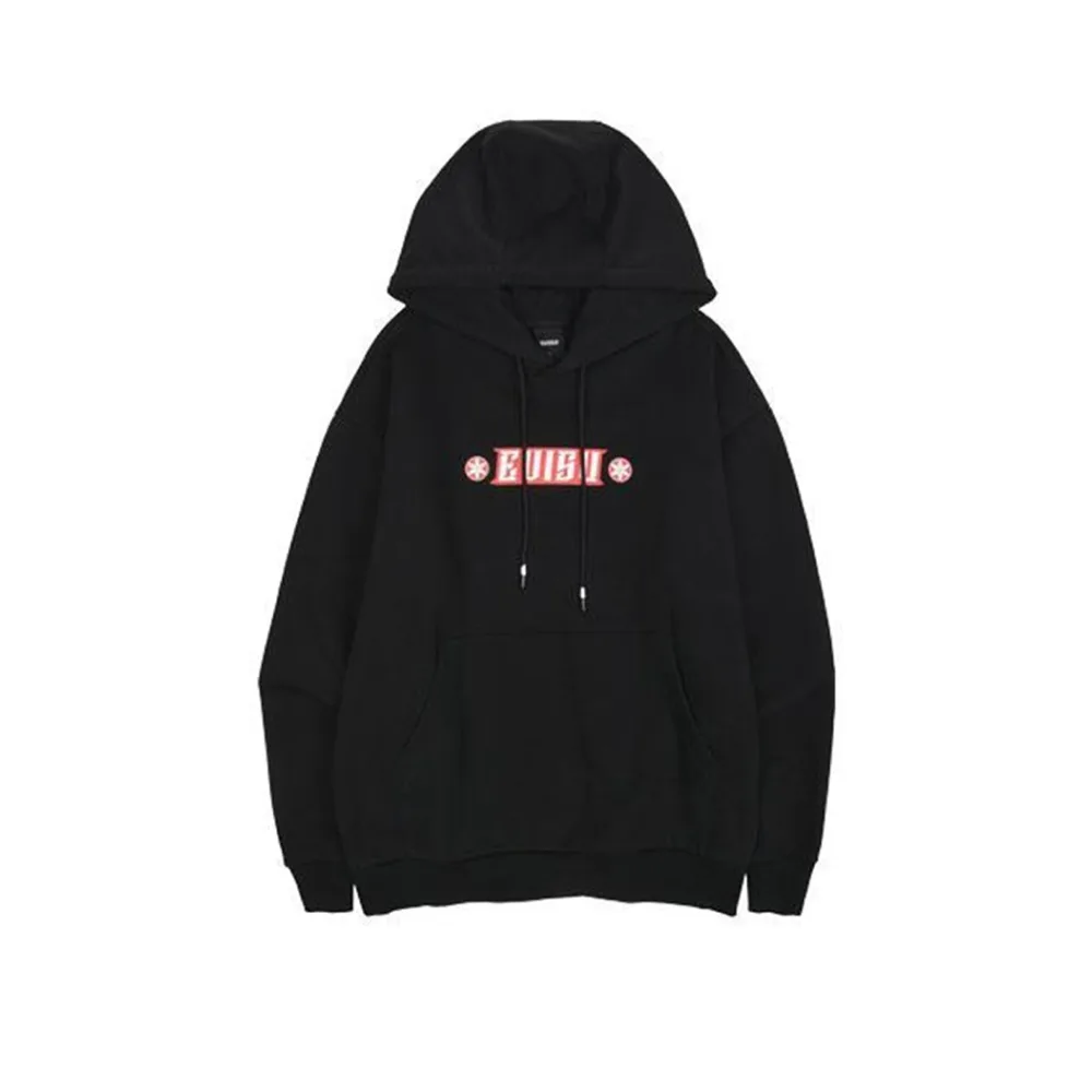 Evisu Unisex Oriental Big Hills Hoodie Black