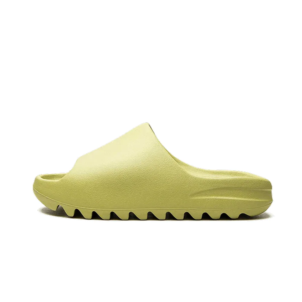 Сабо Adidas Yeezy Slides, Resin (2022): светло-зелёные, удобные, стиль для лета