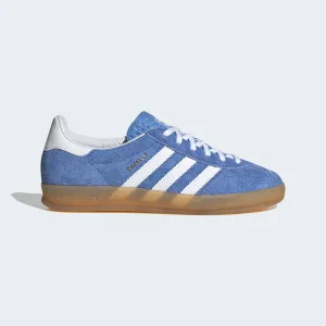 Кроссовки Adidas Originals Gazelle Indoor 'Blue Fusion / Cloud White / Gold Metallic' (W)