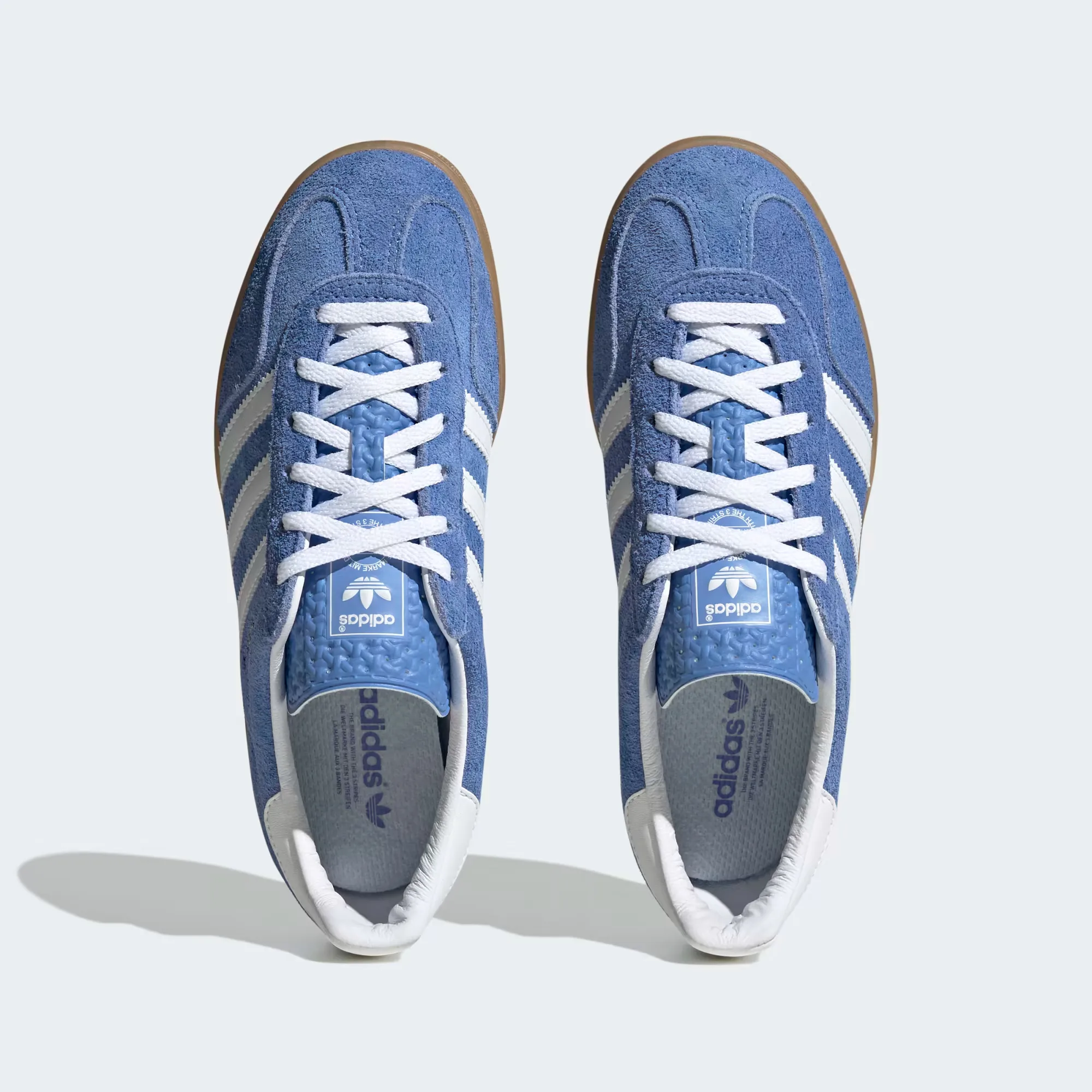 Кроссовки Adidas Originals Gazelle Indoor 'Blue Fusion / Cloud White / Gold Metallic' (W)