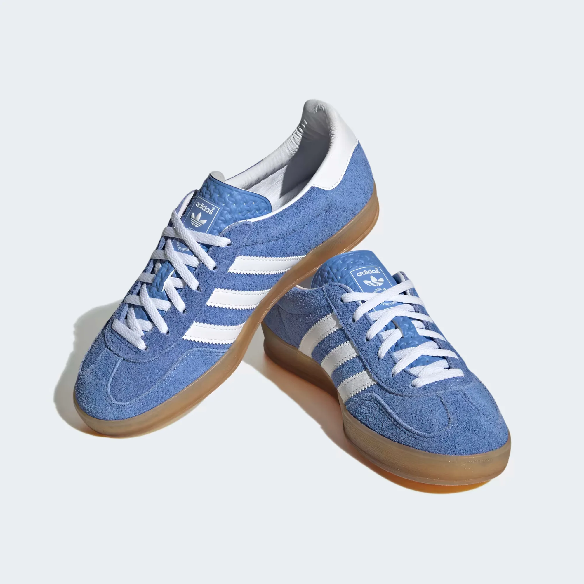 Кроссовки Adidas Originals Gazelle Indoor 'Blue Fusion / Cloud White / Gold Metallic' (W)