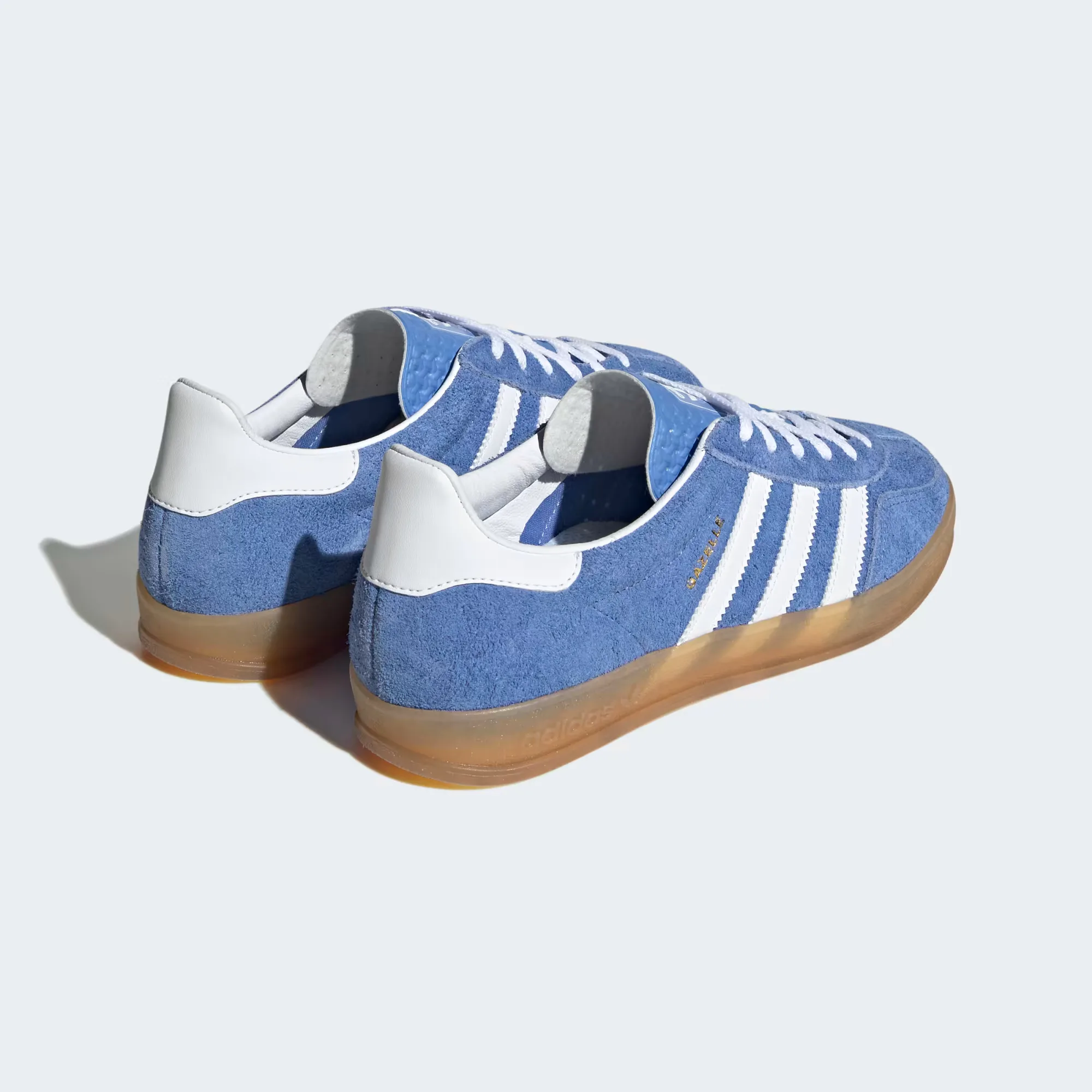 Кроссовки Adidas Originals Gazelle Indoor 'Blue Fusion / Cloud White / Gold Metallic' (W)