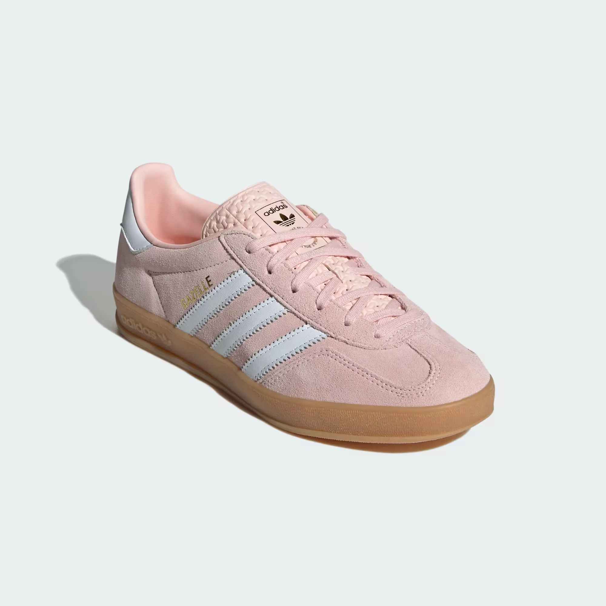 Кроссовки Adidas Gazelle Indoor 'Sandy Pink / Cloud White / Gum' (W)