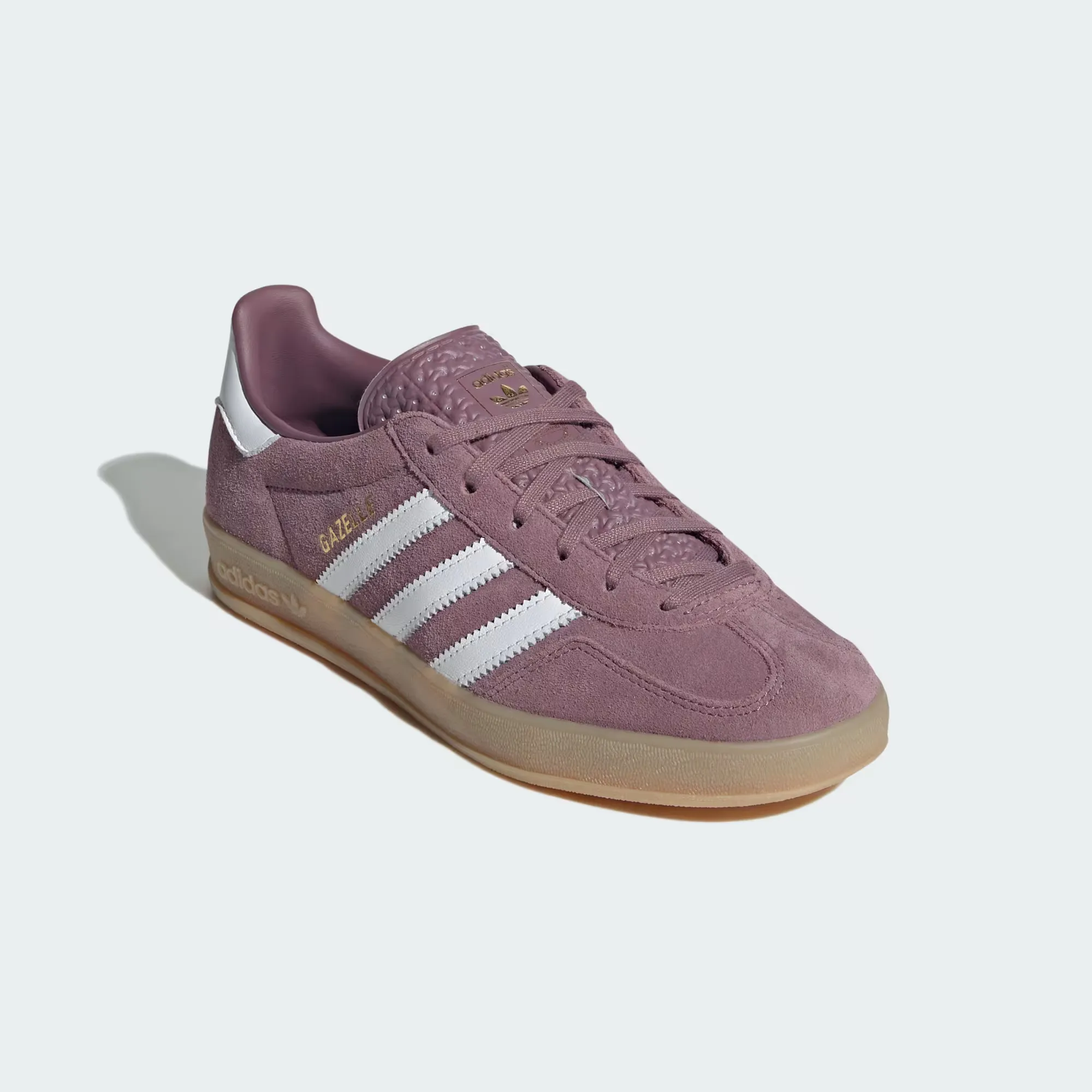 Кроссовки Adidas Gazelle Indoor 'Shadow Fig / Cloud White / Gum' (W)
