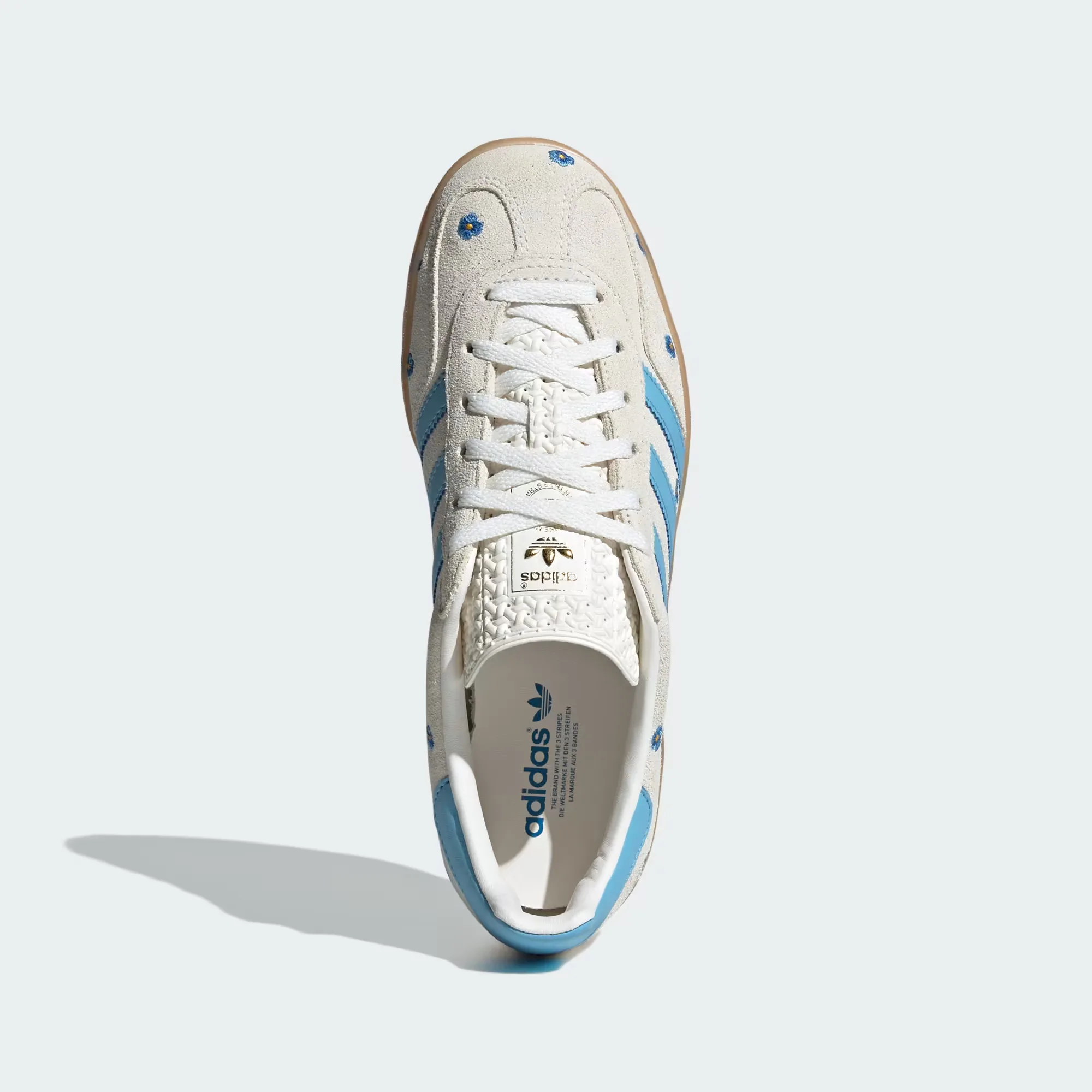 Кроссовки Adidas Gazelle Indoor 'Floral Beige Light Blue' (W)