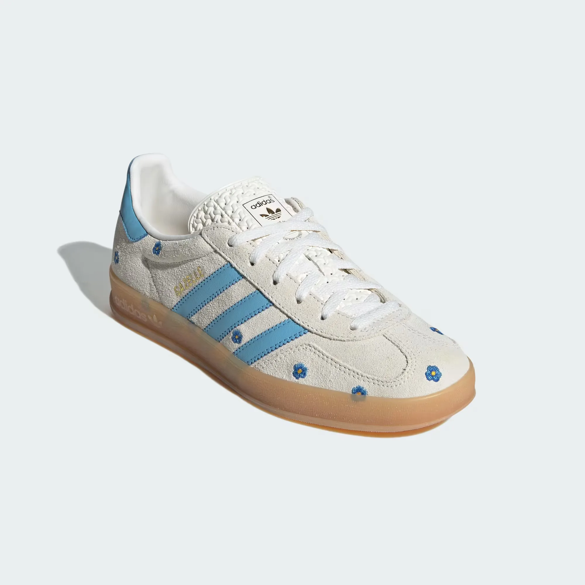 Кроссовки Adidas Gazelle Indoor 'Floral Beige Light Blue' (W)