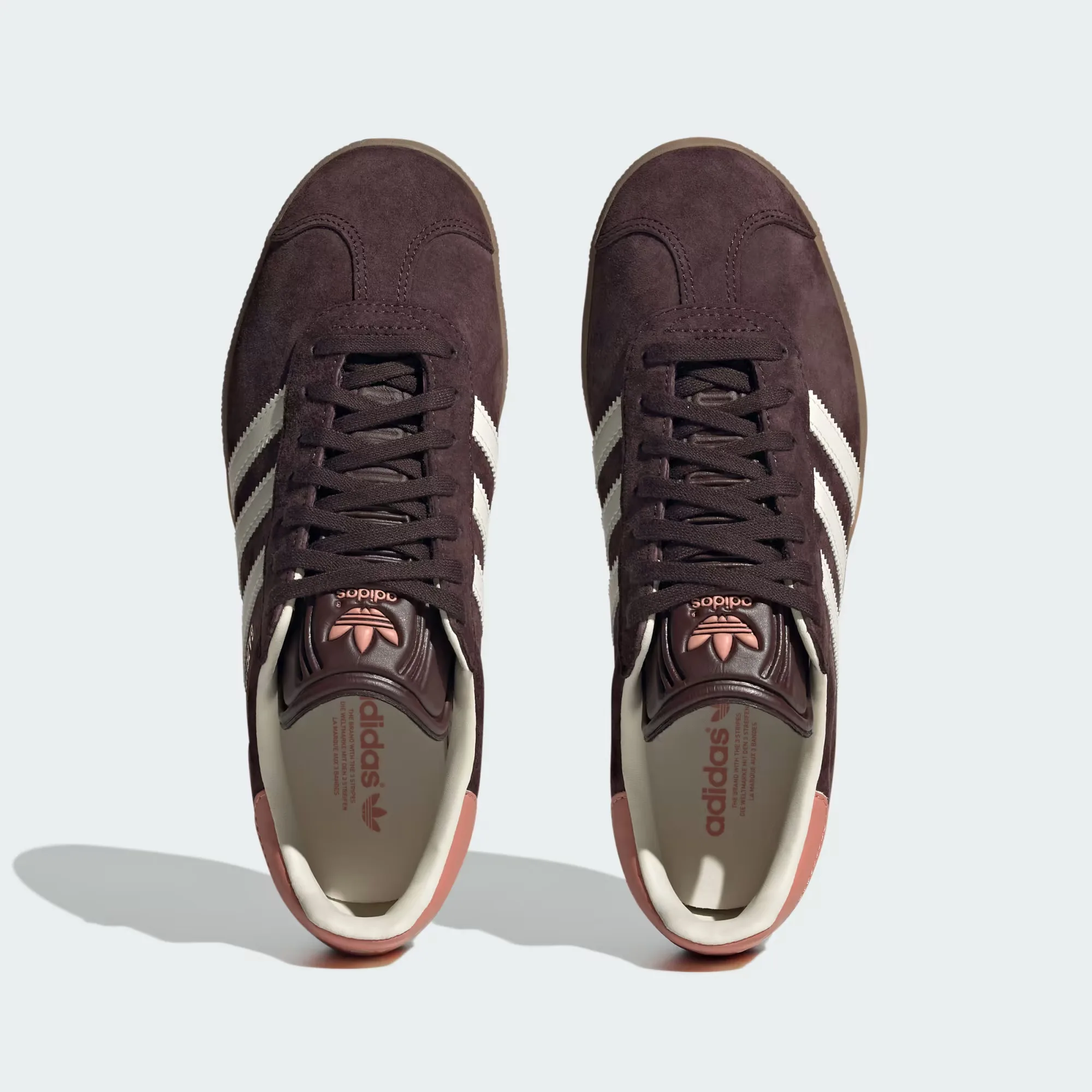 Кроссовки Adidas Gazelle 'Shadow Brown / Cream White / Gum' (W)