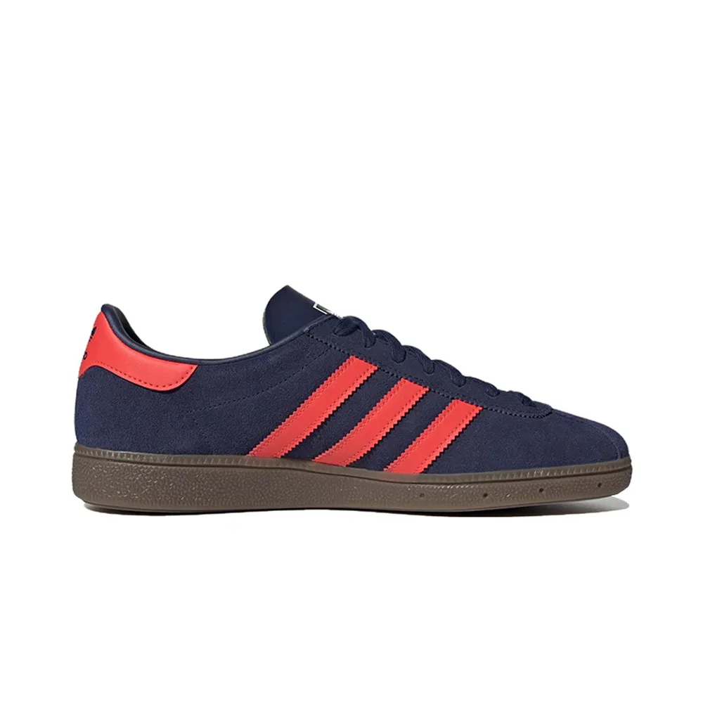 Стильные кроссовки Adidas Munchen, Dark Blue Solar Red