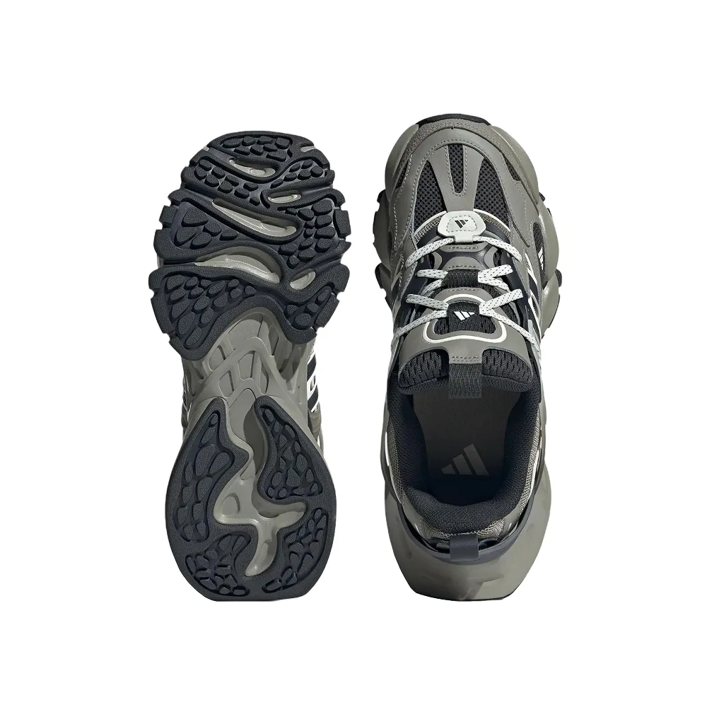 Adidas XLG Runner Deluxe Grey: серые кроссовки с массивной подошвой, модный вид, комфортная носка