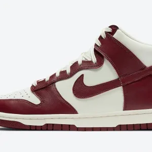 Кроссовки Nike Dunk High 'Sail Team Red' (W)