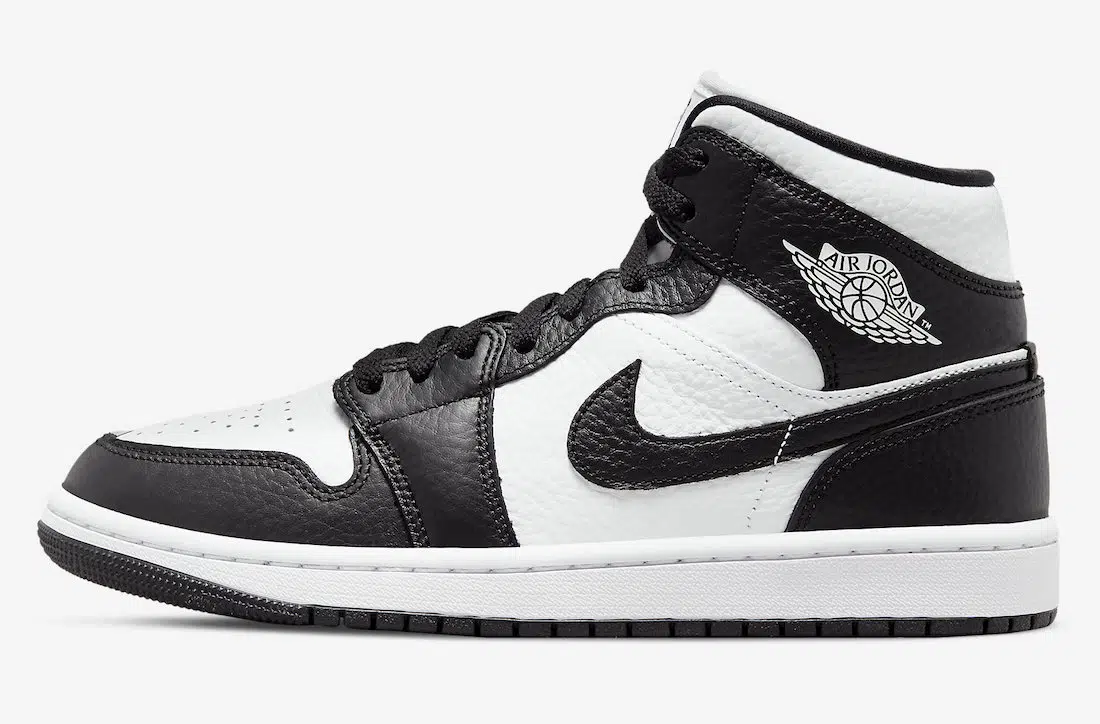 Кроссовки Nike Air Jordan 1 Mid SE 'Split Black White' (W)