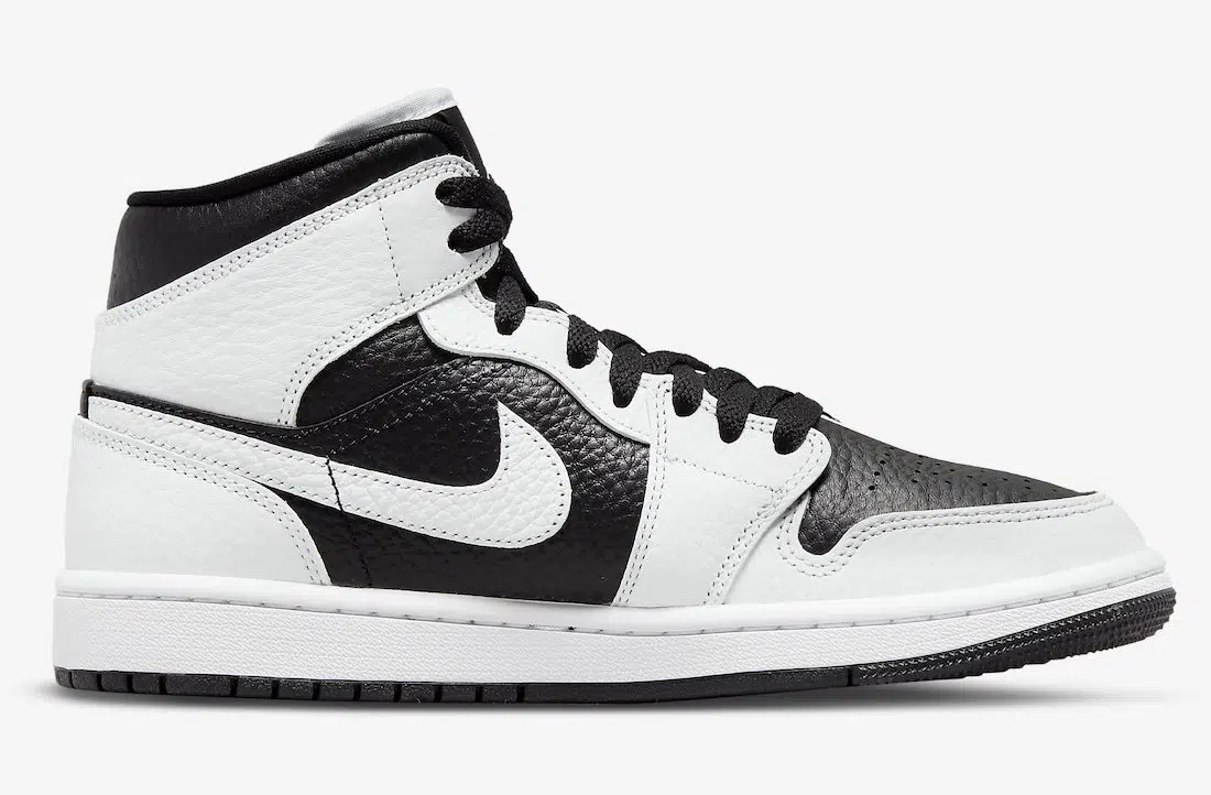 Кроссовки Nike Air Jordan 1 Mid SE 'Split Black White' (W)