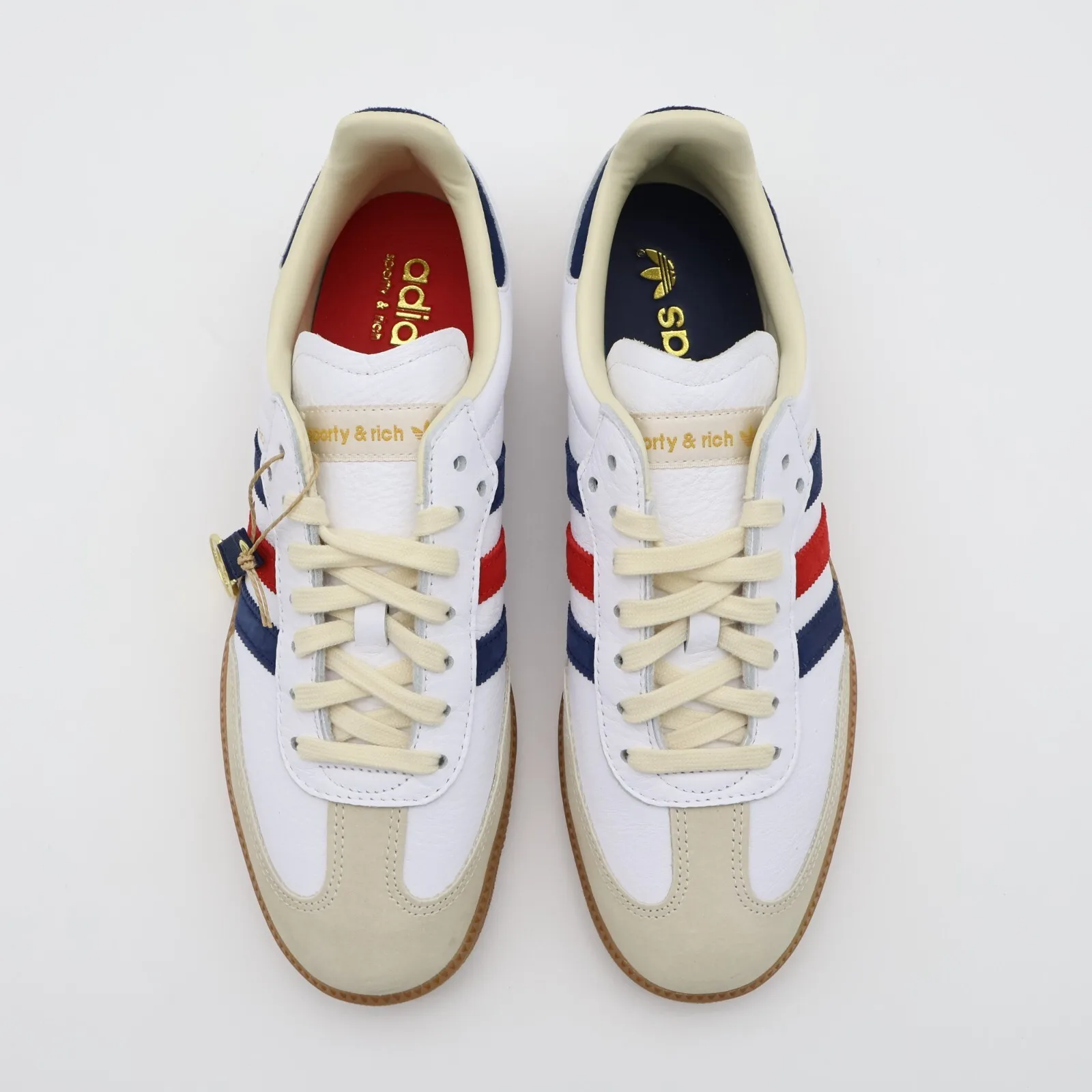Кроссовки Adidas Samba OG Sporty & Rich "USA" 'Cloud White / Night Indigo / Better Scarlet'