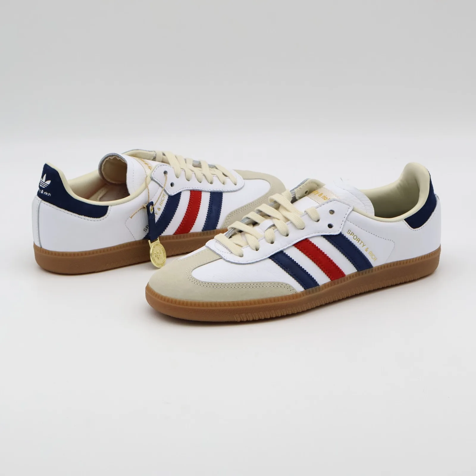 Кроссовки Adidas Samba OG Sporty & Rich "USA" 'Cloud White / Night Indigo / Better Scarlet'