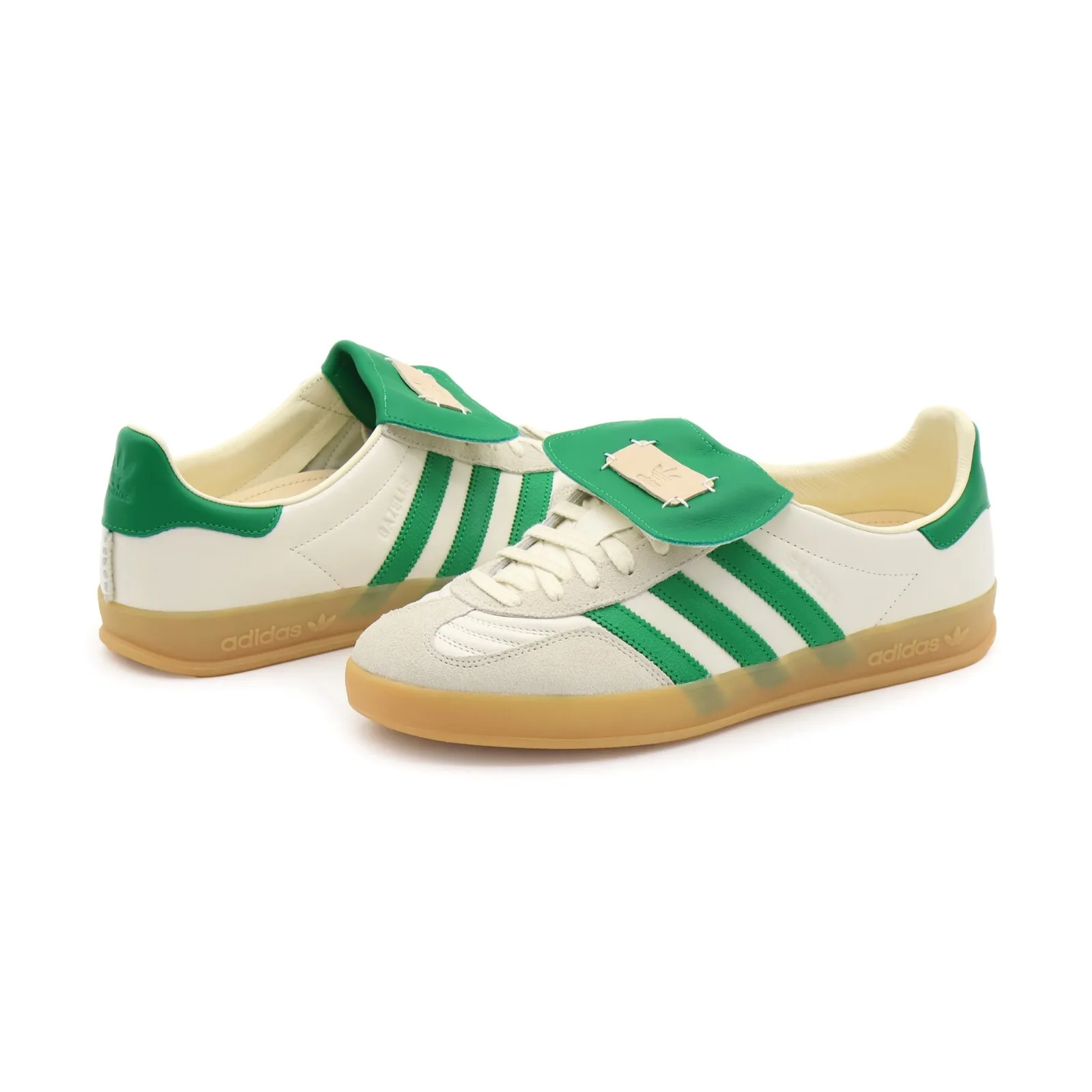 Кроссовки Adidas Gazelle Indoor x Foot Industry 'Off White Green'