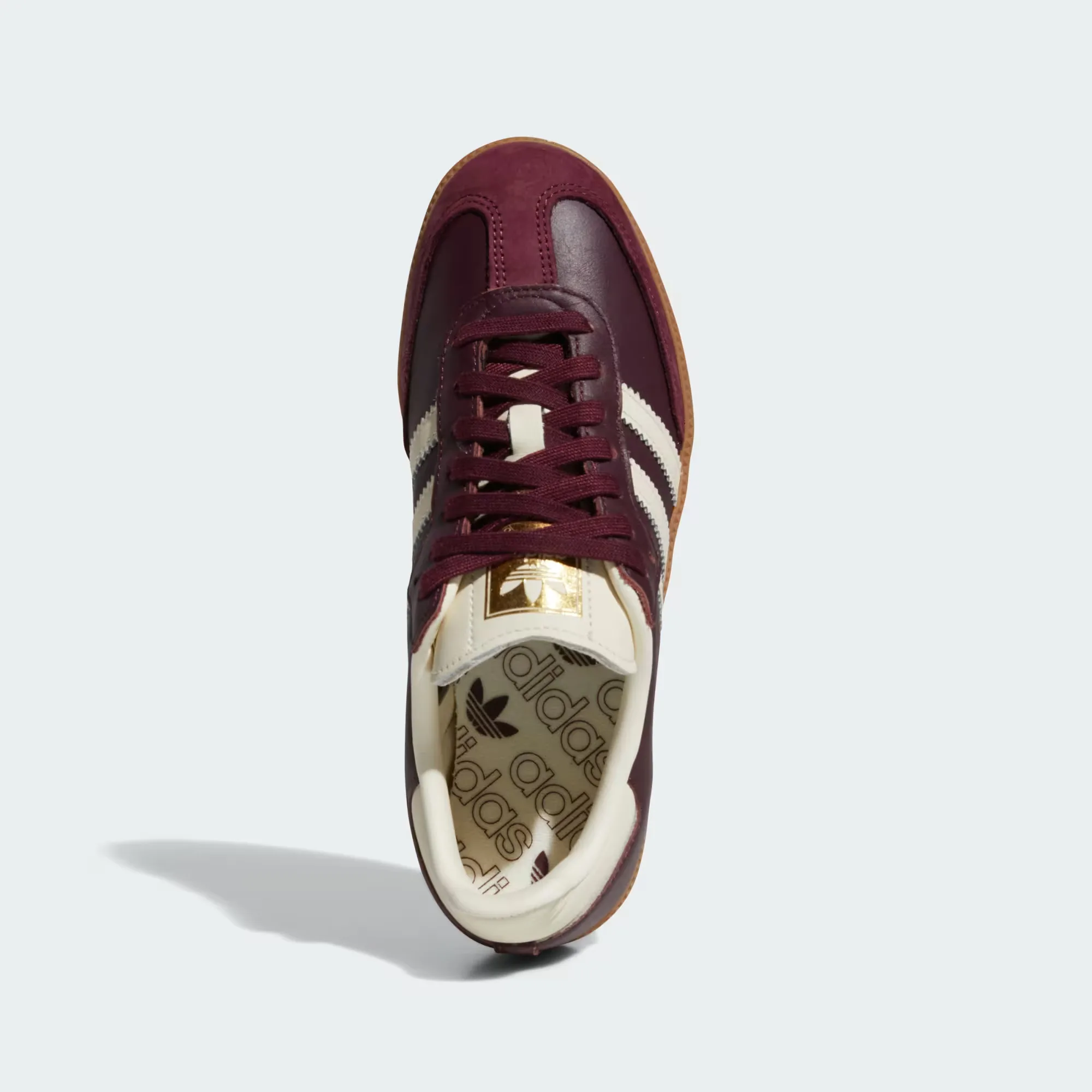 Кроссовки Adidas Samba OG 'Maroon / Cream White / Gold Metallic' (W)