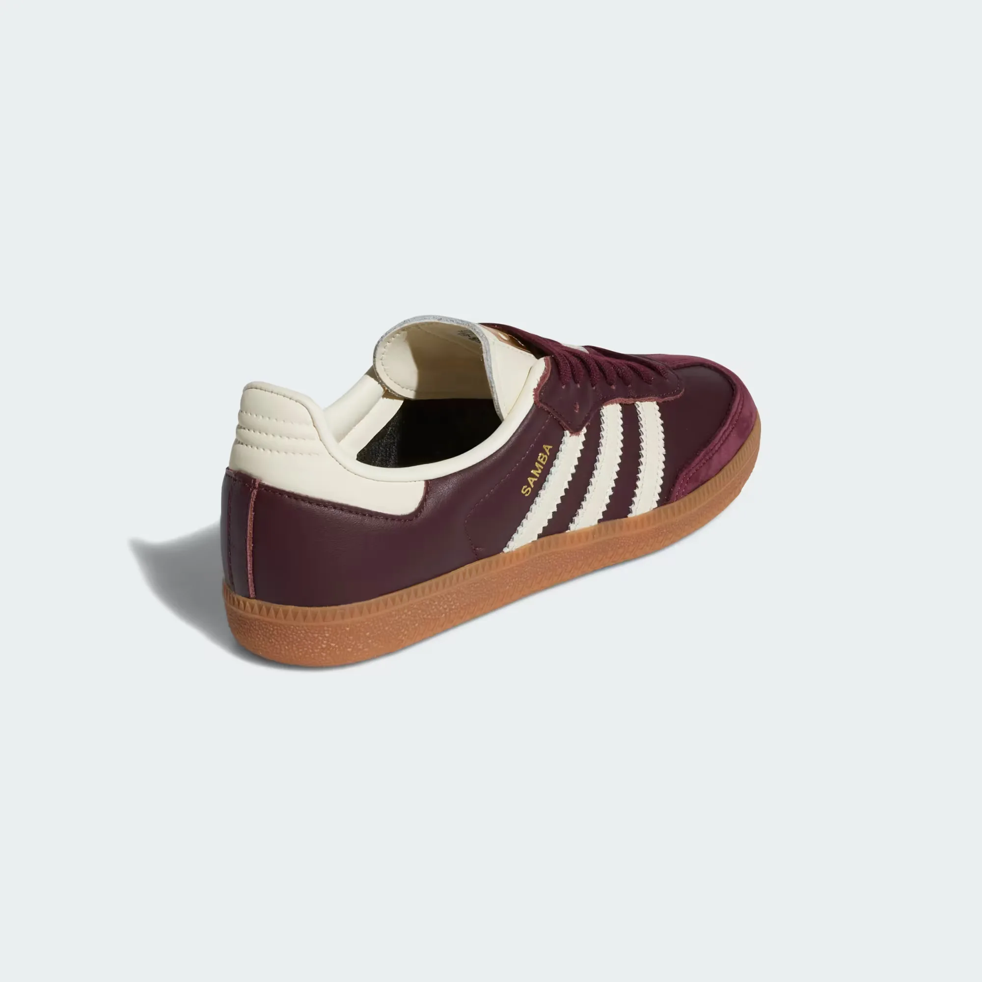 Кроссовки Adidas Samba OG 'Maroon / Cream White / Gold Metallic' (W)
