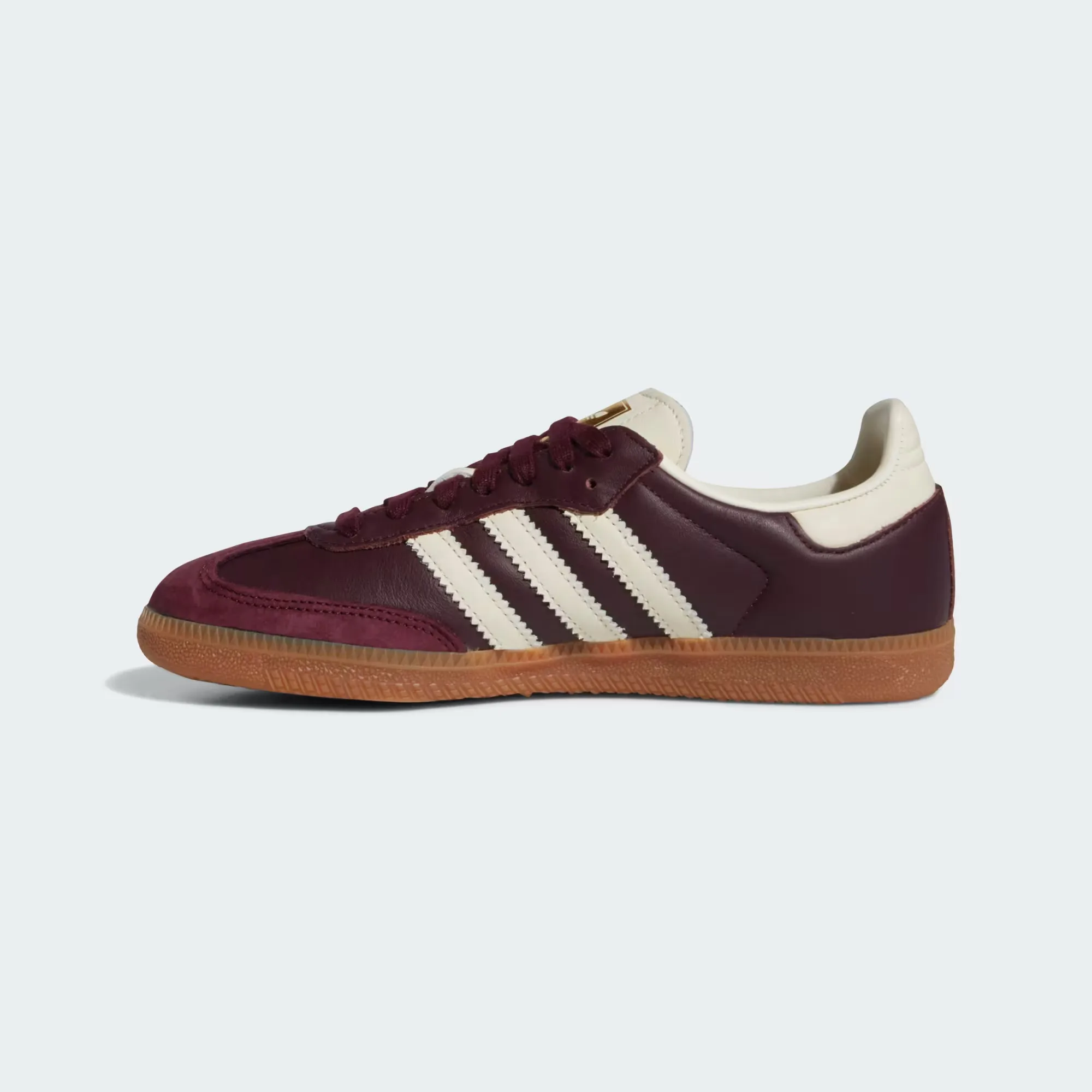 Кроссовки Adidas Samba OG 'Maroon / Cream White / Gold Metallic' (W)