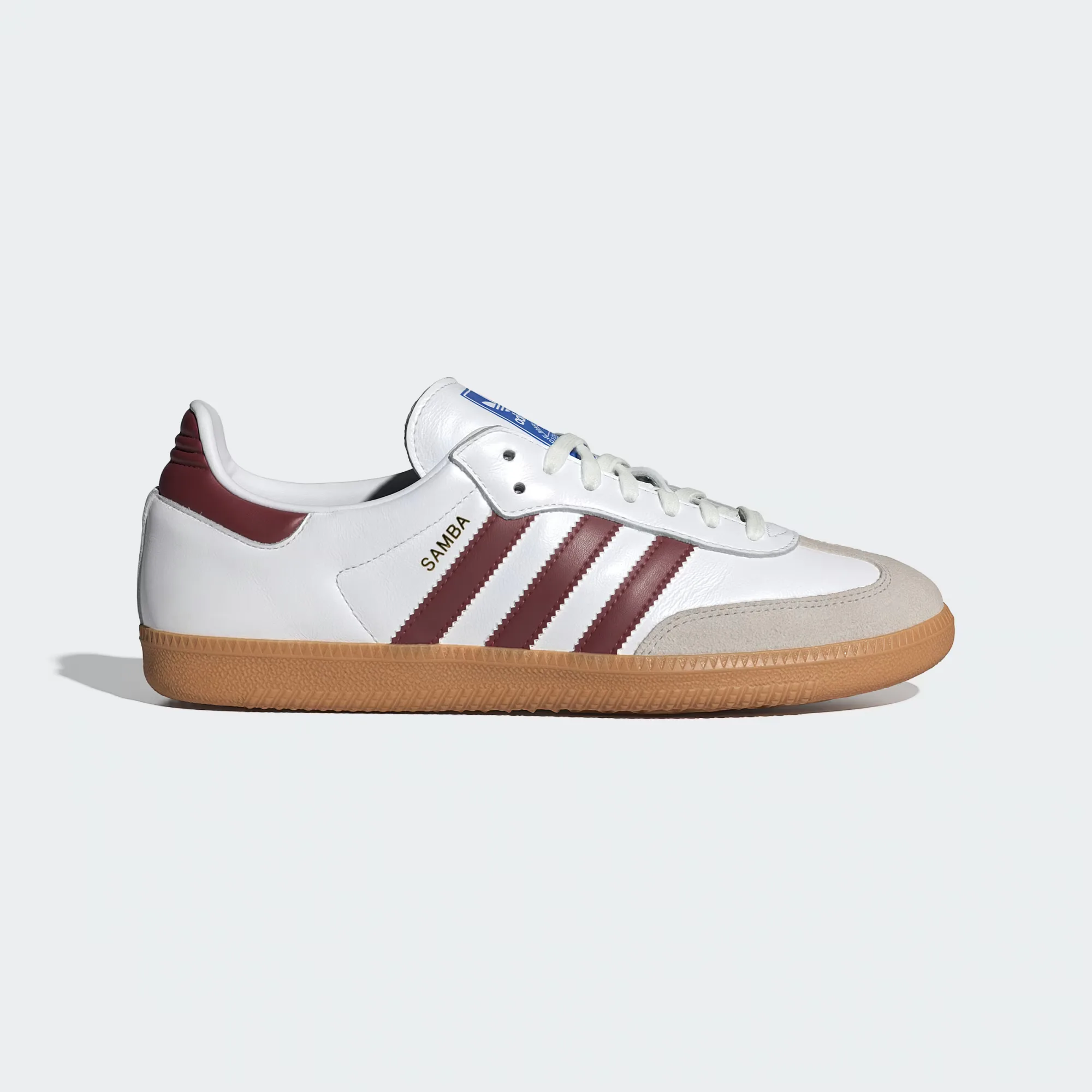 Кроссовки Adidas Samba OG 'Cloud White / Collegiate Burgundy / Gum'