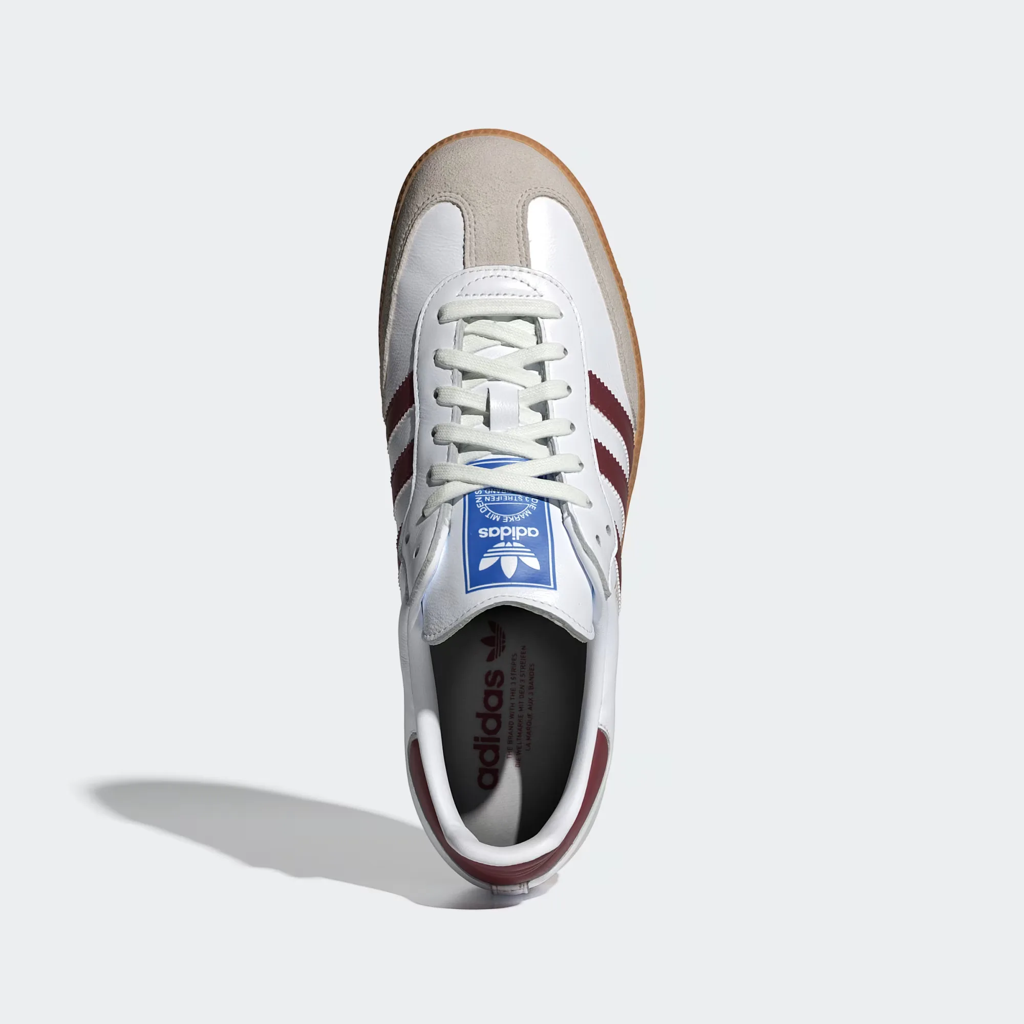 Кроссовки Adidas Samba OG 'Cloud White / Collegiate Burgundy / Gum'