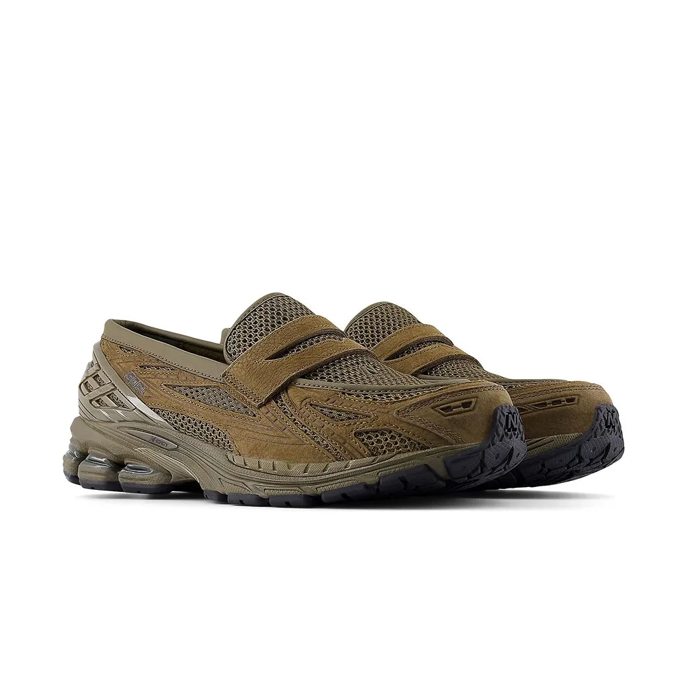 NB 1906L Olive Khaki. Выделяются сетчатый верх, кожаные акценты и удобная подошва в оливково-хаки тонах
