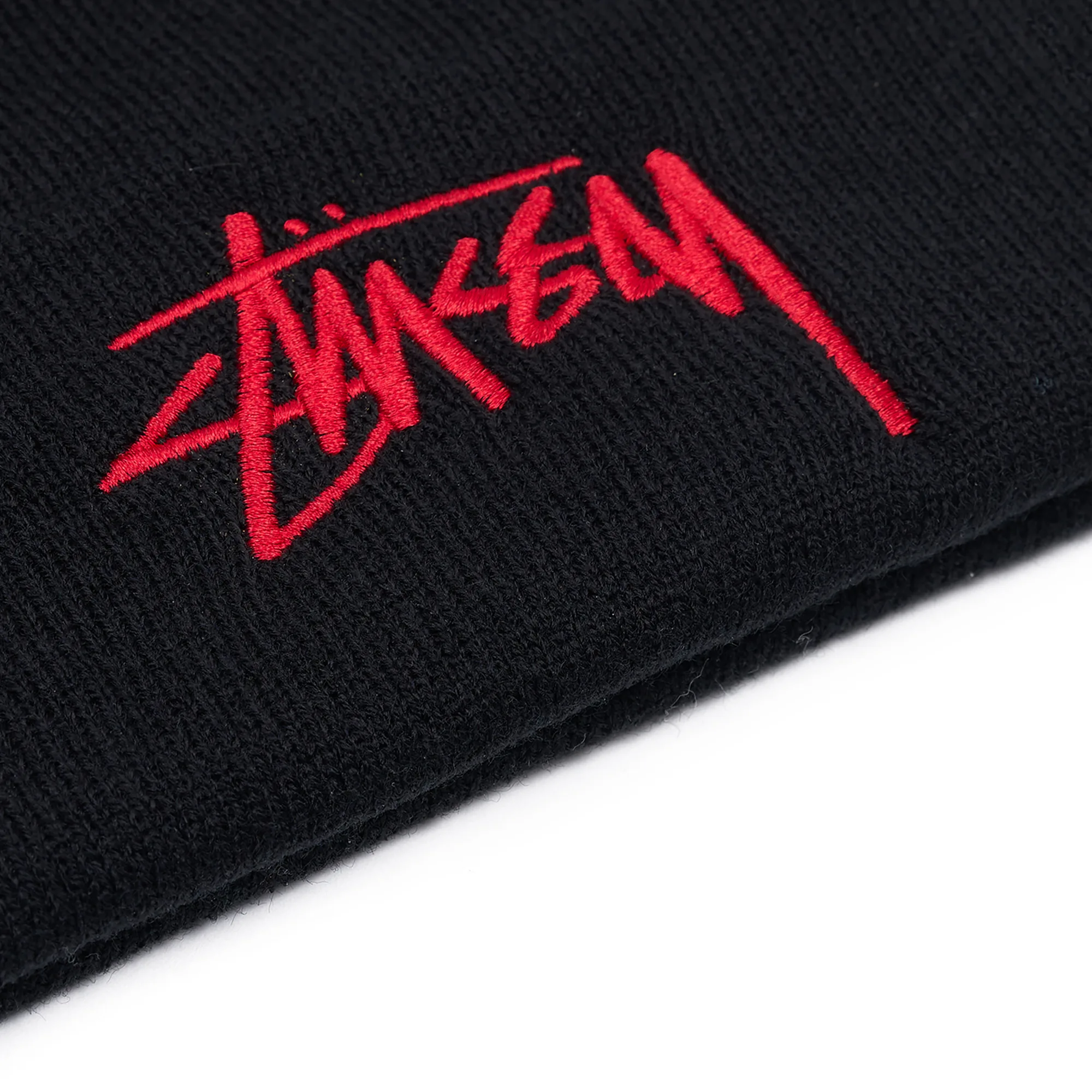 Шапка Stussy Big Stock Cuff Beanie Black