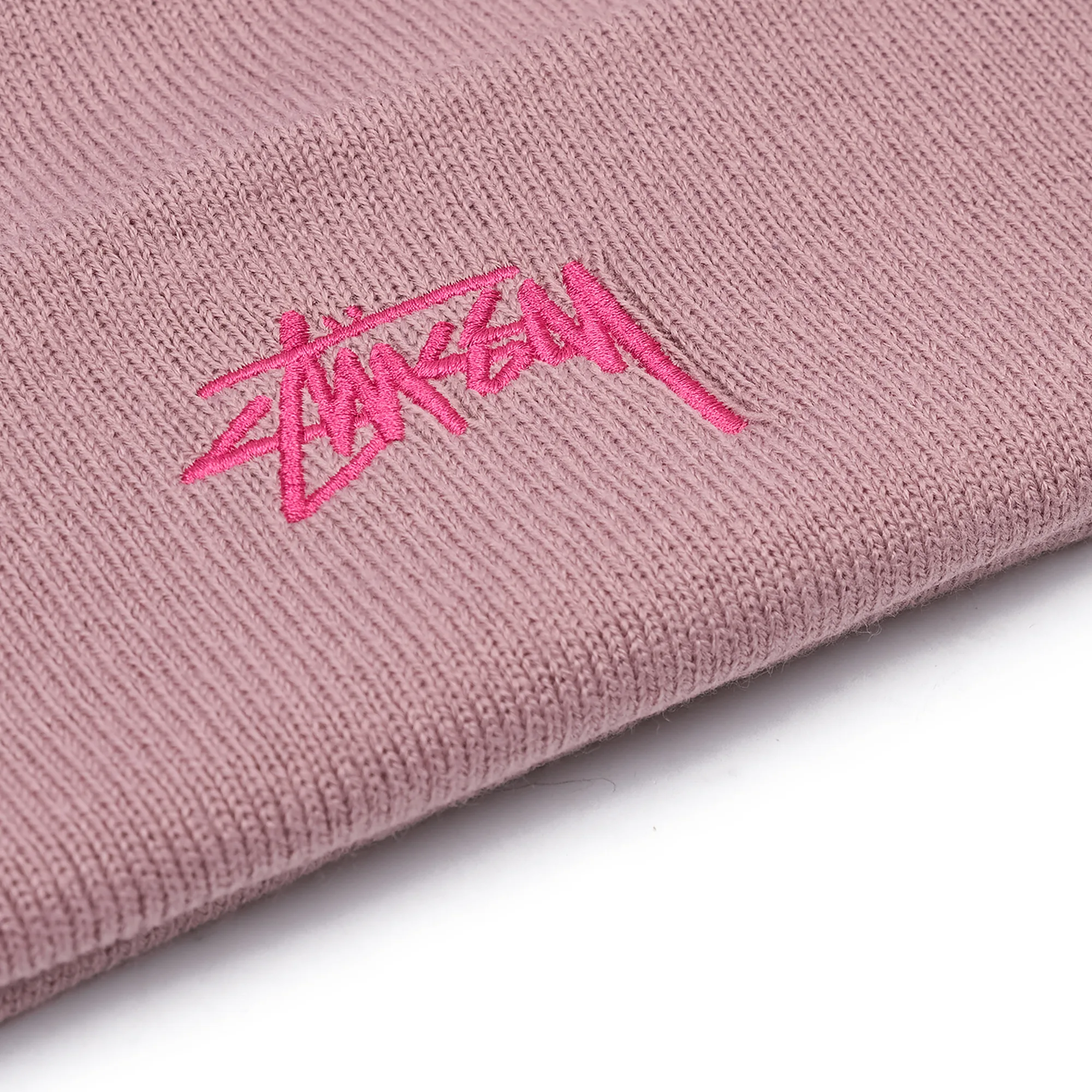 Шапка Stussy Stock Cuff Beanie Lavender