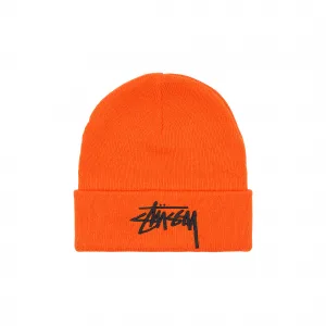 Шапка Stussy Big Stock Cuff Beanie Orange
