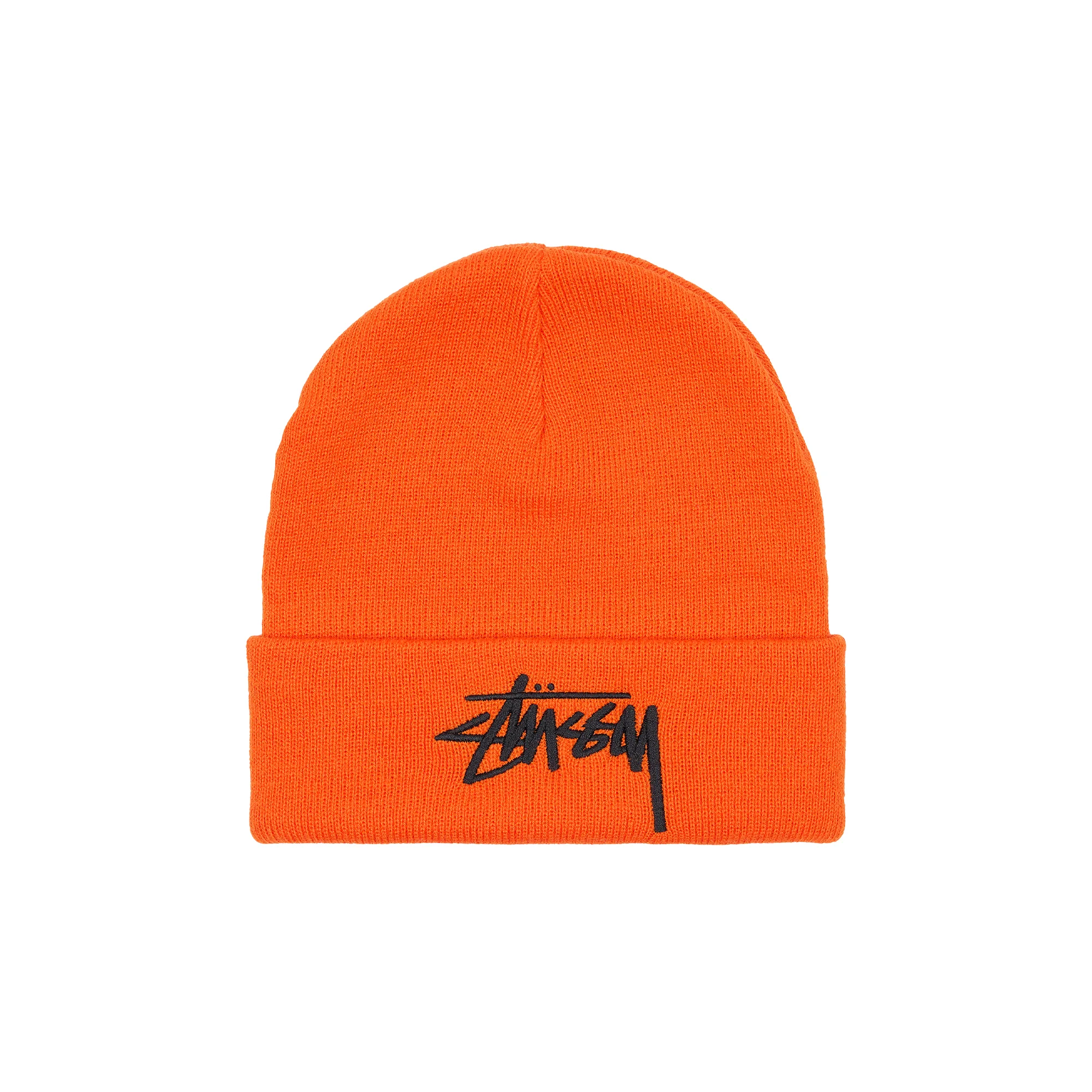 Шапка Stussy Big Stock Cuff Beanie Orange