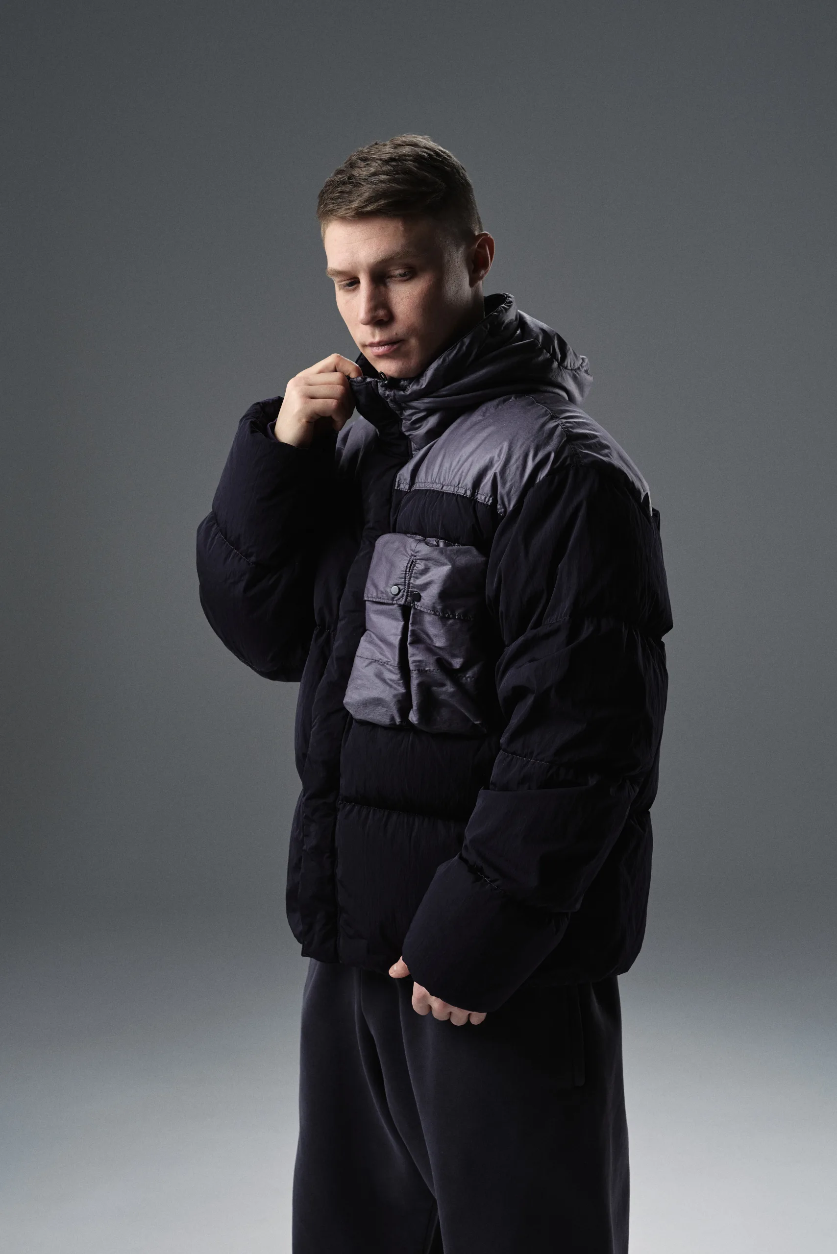 Пуховик C.P. Company Eco Chrome-R Mixed Goggle Down